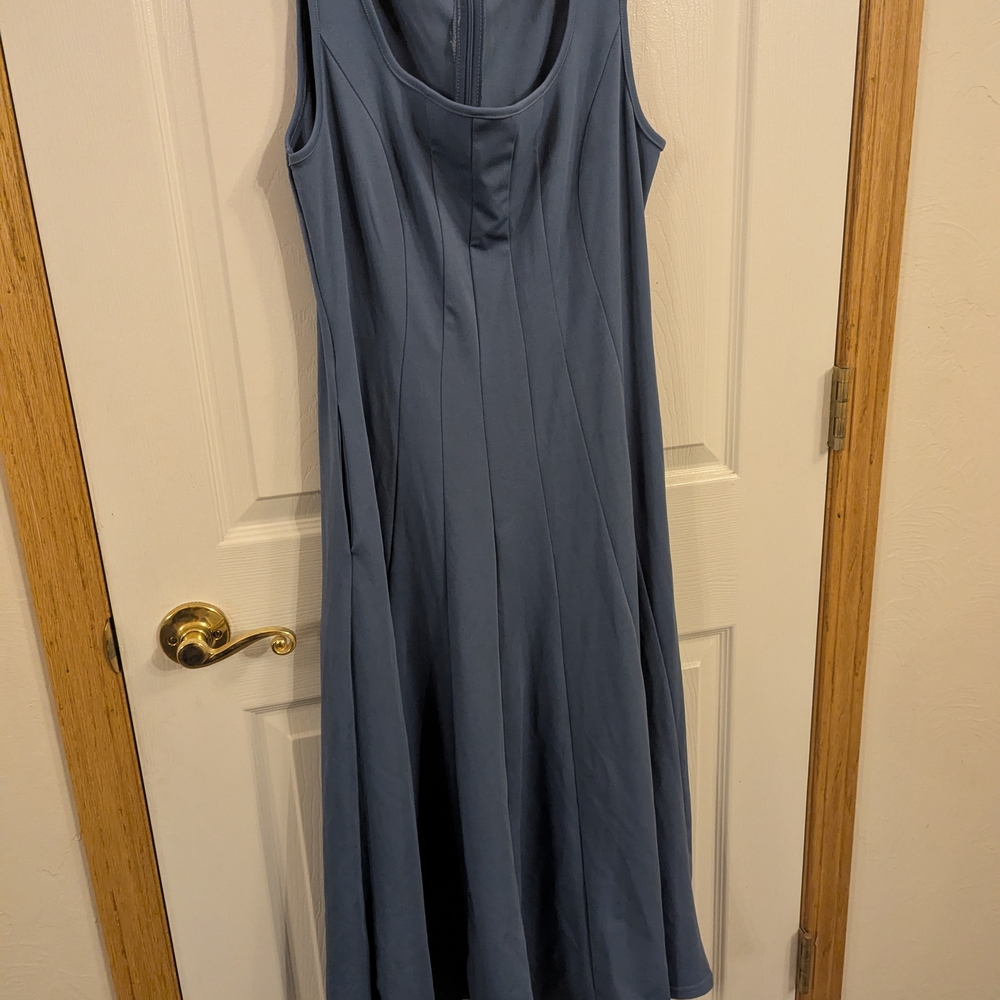 Grace Karin Sleeveless Blue Maxi Dress